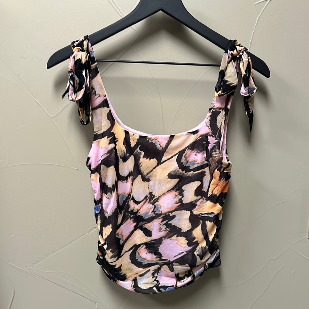 Free People Butterfly Print Top